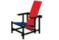 Cassina 635 Red and Blue Chair | Gerrit Thomas Rietveld