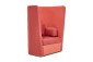 Naughtone Busby fauteuil rood