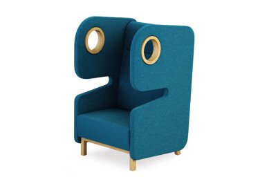Mikomax Packman akoestische fauteuil blauw