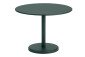 Muuto Linear Steel Cafe Table Round Dark Green