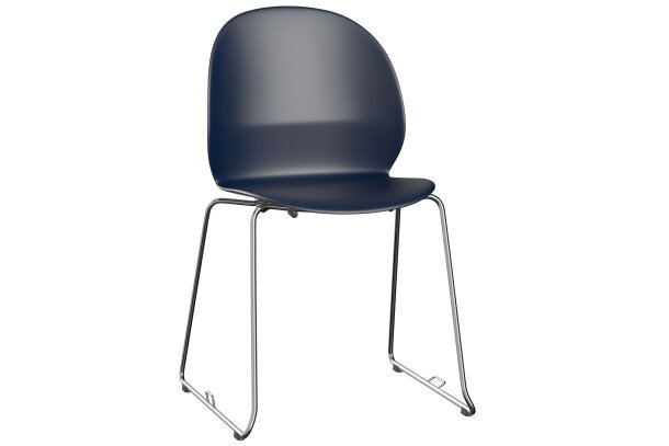 Fritz Hansen N02 Recycle chair donkerblauw sledestoel