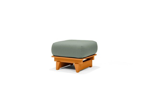 Red Stitch float footstool groen oranje