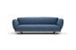 Red Stitch float sofa blauw grijs