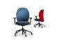 Girsberger Marva bureaustoel rood blauw