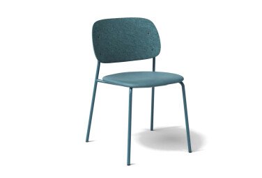 De Vorm Hale Stack Chair upholstery PS01 turqouise