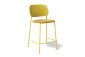 De Vorm Hale Counter Stool upholstery PS01 yellow